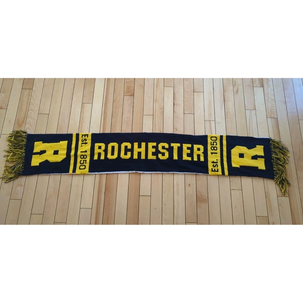 University of ROCHESTER Yellowjackets Fan Adult Winter Scarf Knit NCAA
